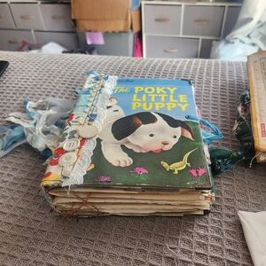 Custom ETSY handmade Upcycled Journal/ephemera.